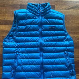 Patagonia down sweater vest blue men’s L large